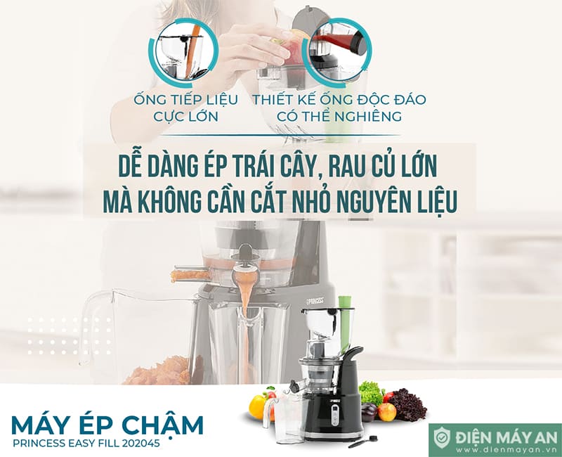 Máy Ép Chậm Princess Easy Fill